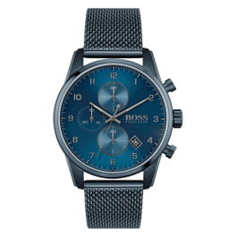 HUGO BOSS Montre SkyMaster 1513836 en acier inoxydable bleu