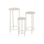 Home ESPRIT Jeu de 3 tables Crème 32 x 32 x 70 cm