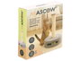Mascow Arbre à chat colonne base ronde 34x44x34 cm gris marron plastique et tissu (Set de 4)