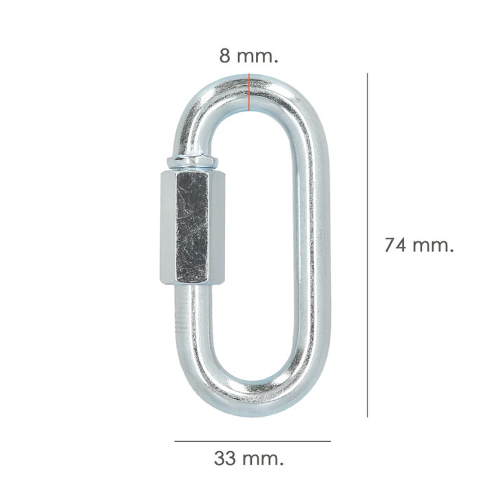 WOLFPACK LINEA PROFESIONAL Maillon rapide chaîne 8,0mm