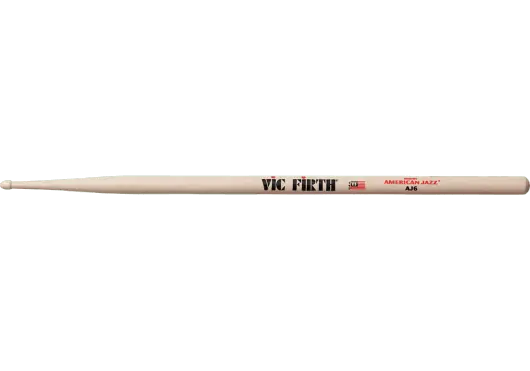 VicFirth 6 VF American Jazz Baquetas de batterie VicFirth 6 VF American Jazz Baquetas de batterie