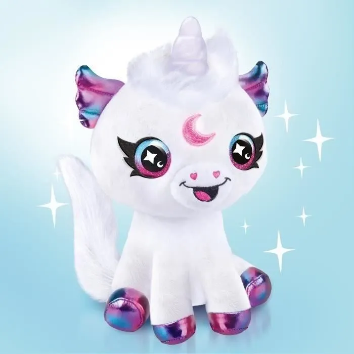 Canal Toys Peluche Licorne Cosmique à Personnaliser avec Corne Lumineuse AIR 028