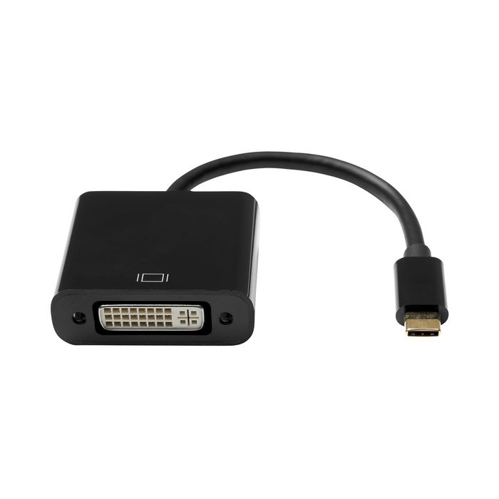 ProXtend Adaptateur USB-C (M) vers DVI-I 24+5 (F) Noir 10CM ProXtend Adaptateur USB-C (M) vers DVI-I 24+5 (F) Noir 10CM