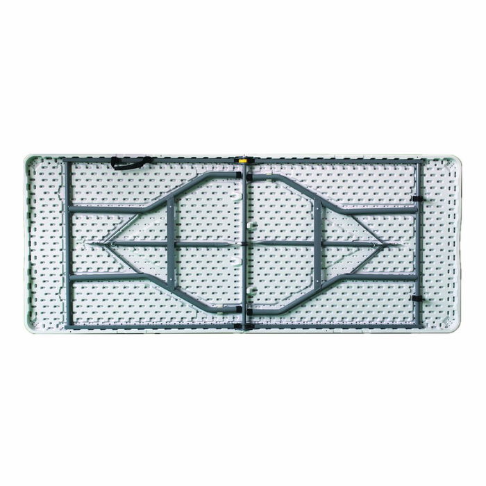 Marbueno Table Pliable Résine Blanc 180X74X74 cm Restauration, Plage, Camping 10528