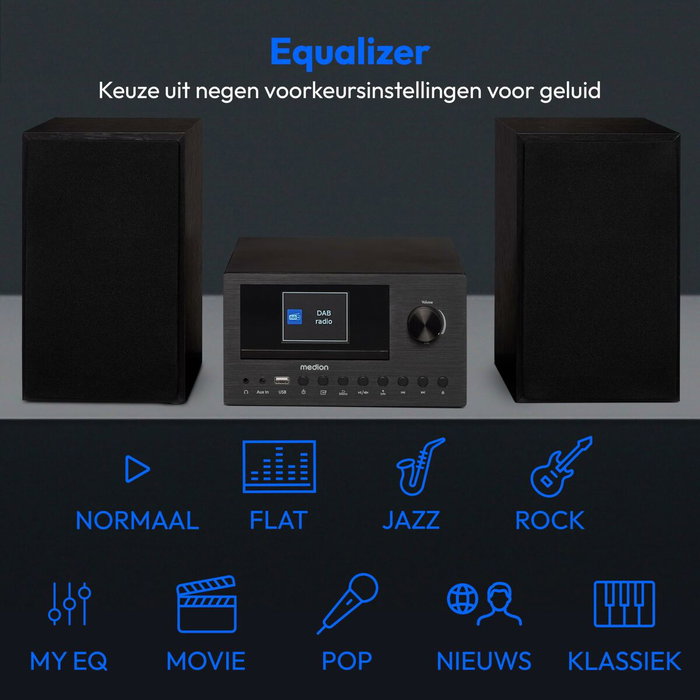Medion Mini Chaîne HiFi M30 - Noir Medion Mini Chaîne HiFi M30 - Noir