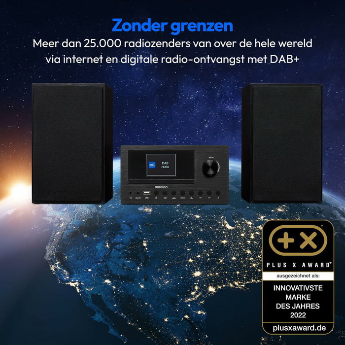 Medion Mini Chaîne HiFi M30 - Noir Medion Mini Chaîne HiFi M30 - Noir