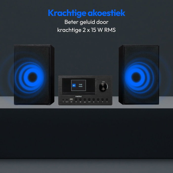 Medion Mini Chaîne HiFi M30 - Noir Medion Mini Chaîne HiFi M30 - Noir