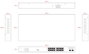 Ernitec Electra-U16-1GB-285W Switch PoE Intelligent 16 Ports Gigabit et 2 Ports SFP
