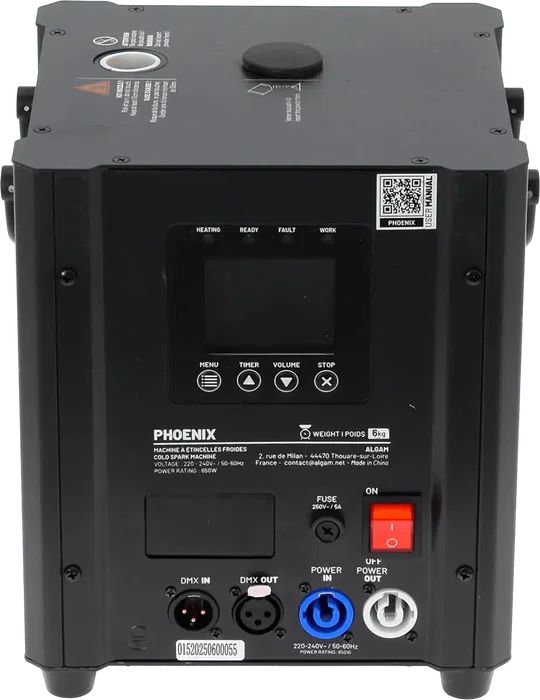 ALGAMLIGHT Machine à étincelles froides 650W pour scène fête événement avec télécommande DMX