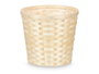 Ibergarden Cache-pot Rond en Bambou Tressé Naturel 25x24 cm (Set de 24)