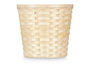 Ibergarden Cache-pot Rond en Bambou Tressé Naturel 25x24 cm (Set de 24)