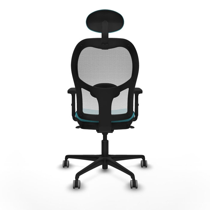 Piqueras y Crespo Chaise de Bureau avec Appui-tête 2D036G1 Turquoise