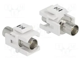 DELOCK Connecteur BNC Keystone blanc 50Ω