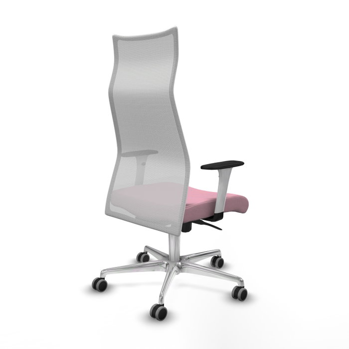 Piqueras y Crespo Chaise de bureau Albacete Rose et Blanc