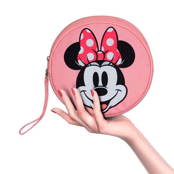 Karactermania Trousse Jumbo Disney Minnie Mouse Visage avec poche zippée - Dimensions 7 x 21 x 23 cm en polyester multicolore Karactermania Trousse Jumbo Disney Minnie Mouse Visage avec poche zippée - Dimensions 7 x 21 x 23 cm en polyester multicolore