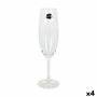 Coupe de champagne Crystalex Lara 220 ml Multicouleur 6 Pièces 4 Unités