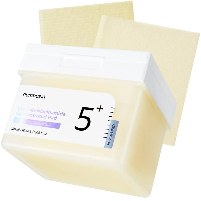 Numbuzin No.5 Vitamin-Niacinamide Concentrated Disques Nettoyants Antioxydants Peau Numbuzin No.5 Vitamin-Niacinamide Concentrated Disques Nettoyants Antioxydants Peau