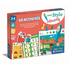 Clementoni - Stylo interactif éducatif avec 60+ activités, jeux et effets lumineux et sonores pour enfants dès 3 ans