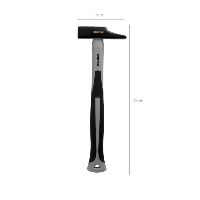 WOLFPACK LINEA PROFESIONAL Marteau de menuisier Maurer 25 mm avec manche en fibre de verre WOLFPACK LINEA PROFESIONAL Marteau de menuisier Maurer 25 mm avec manche en fibre de verre
