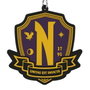 Karactermania Porte-clés Mercredi (Wednesday) Nevermore Academy - Escudo (Blason) - PVC Souple - 0.6 x 6 x 6 cm