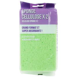 Je cherche une Idee Lot de 2 éponges en cellulose