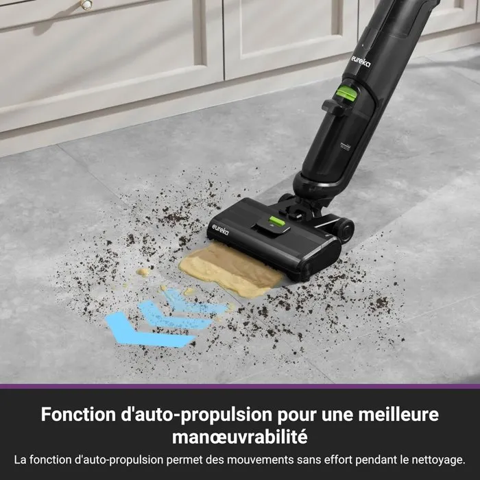 Eureka NEW400 - Aspirateur laveur sans fil autonettoyant pour sols durs (parquet, carrelage) - Autonomie 30 min - Léger et compact Eureka NEW400 - Aspirateur laveur sans fil autonettoyant pour sols durs (parquet, carrelage) - Autonomie 30 min - Léger et compact