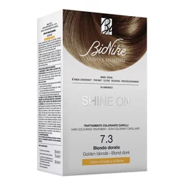 BioNike Shine On Teinture permanente pour cheveux 7.3 Golden Blonde 145 ml