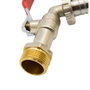 Riegolux Robinet à sphère 1/2'' avec adaptateur pour tuyau et collier de serrage