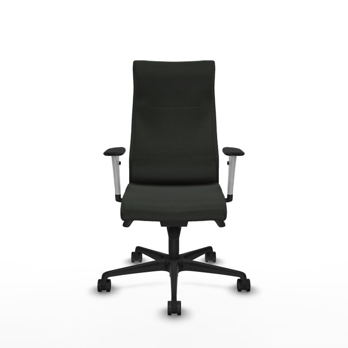 Piqueras Y Crespo Sillón Albacete Noir avec mécanisme Synchro et tissu