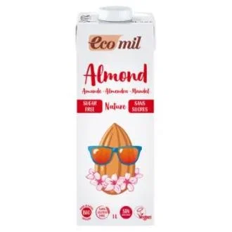 Ecomil Bebida De Almendras Nature 1Lt 6Uds Bio S/A Boisson Amande Bio Sans Sucre Vegan Pack 6L Ecomil Bebida De Almendras Nature 1Lt 6Uds Bio S/A Boisson Amande Bio Sans Sucre Vegan Pack 6L