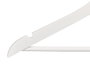 Kipit Lot de 8 Cintres Blancs en Bois et Métal 43x23 cm (Set de 8)