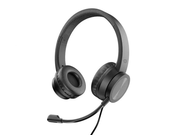 Conceptronic POLONA05BC Casque USB Stéréo Noir - Oreillette avec Micro Réduction de Bruit