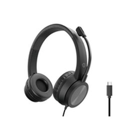 Conceptronic POLONA05BC Casque USB Stéréo Noir - Oreillette avec Micro Réduction de Bruit