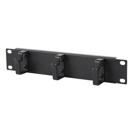 Lanview Logon Panneau de gestion de câbles 1U 10 pouces, 3 crochets, Noir