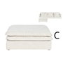 Home ESPRIT Module de canapé Beige 110 X 110 X 48 CM