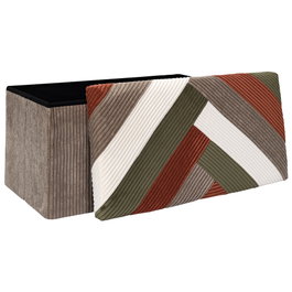 Home Deco Factory Banco-Pouf Plegable Scott Patch