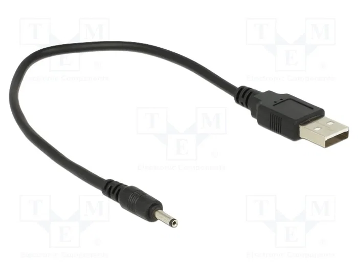 DELOCK Câble d'alimentation USB A vers DC 3,0/1,1 mm, 0,27m DELOCK Câble d'alimentation USB A vers DC 3,0/1,1 mm, 0,27m