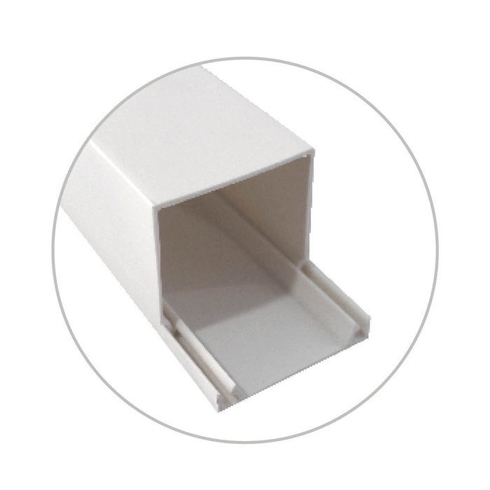 GSC Evolution Canalette électrique blanche à vis 2M 100x60mm GSC Evolution Canalette électrique blanche à vis 2M 100x60mm