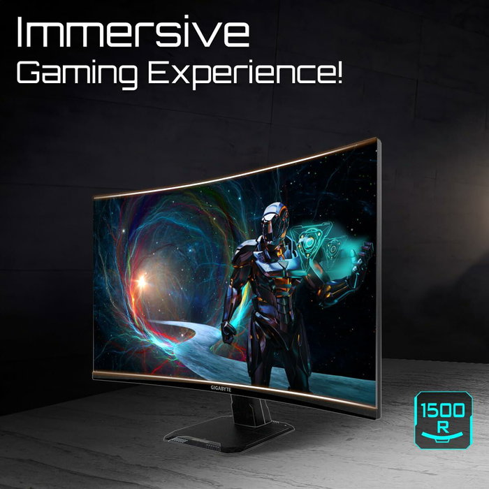 Gigabyte GS27QCA Moniteur Gaming Incurvé 27 pouces QHD 180Hz Gigabyte GS27QCA Moniteur Gaming Incurvé 27 pouces QHD 180Hz