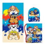 Cerdá Serviette de bain avec sac de rangement et bonnet Paw Patrol 33 x 27 x 7 cm