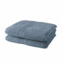TODAY Lot de 2 Serviettes de Toilette Essential 50 x 90 cm Bleu Denim
