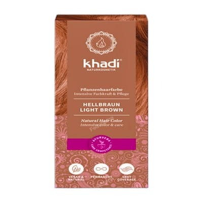 Khadi Teinture Herbal Couleur Châtain Clair 100g Khadi Teinture Herbal Couleur Châtain Clair 100g