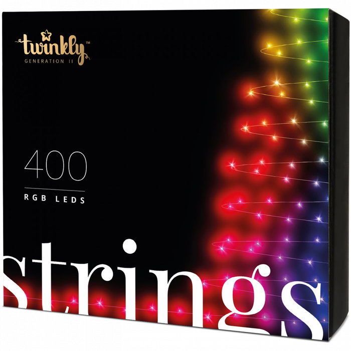 Twinkly Guirlande LED intelligente 32m, 400 LED RGB, Wi-Fi et Bluetooth