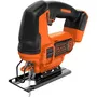 Black + Decker BDCJS18N-XJ - Scie sauteuse sans fil 18V, profondeur de coupe bois 55 mm, semelle inclinable, fonction pendulaire