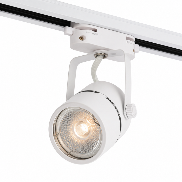 Lumiastra Projecteur de piste GU10 - Finition blanche