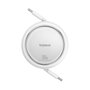 Baseus Free2Draw Câble de Charge Rétractable USB-C vers USB-C 100W 1m Blanc
