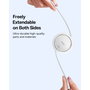 Baseus Free2Draw Câble de Charge Rétractable USB-C vers USB-C 100W 1m Blanc
