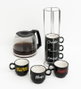 Friends - Set de 6 tasses en porcelaine 150 ml avec phrases emblématiques et porte-tasses - Lavable au lave-vaisselle et micro-ondes