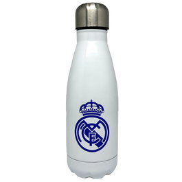 CYP BRANDS Gourde Isotherme en Acier Inoxidable 550ml, Série Real Madrid, 6.5x6.5x21.8cm, Sans BPA, Idéale pour Boissons Froides