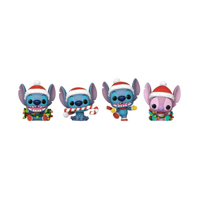 Funko Lilo & Stitch Holiday 2025 Pack de 4 figurines Pocket POP! avec arbre de Noël